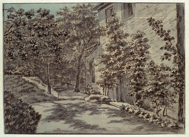 Eingangsseite von Goethes Gartenhaus